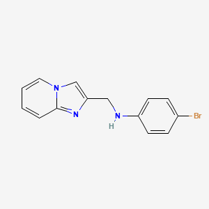 molecular formula C14H12BrN3 B5512193 4-bromo-N-(imidazo[1,2-a]pyridin-2-ylmethyl)aniline CAS No. 302935-35-9