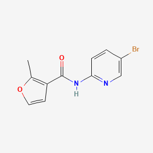 molecular formula C11H9BrN2O2 B5512228 N-(5-bromopyridin-2-yl)-2-methylfuran-3-carboxamide 
