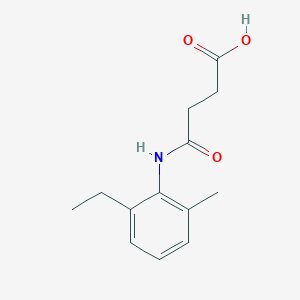molecular formula C13H17NO3 B5512272 4-(2-Ethyl-6-methylanilino)-4-oxobutanoic acid CAS No. 183602-84-8