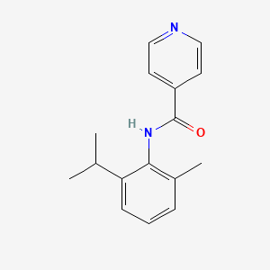 molecular formula C16H18N2O B5512299 N-[2-methyl-6-(propan-2-yl)phenyl]pyridine-4-carboxamide 