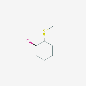molecular formula C7H13FS B055123 (1R,2R)-1-Fluoro-2-methylsulfanylcyclohexane CAS No. 122895-30-1