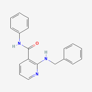 molecular formula C19H17N3O B5512452 2-(benzylamino)-N-phenylpyridine-3-carboxamide 
