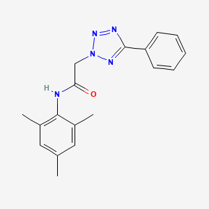 molecular formula C18H19N5O B5512494 2-(5-PHENYL-2H-1,2,3,4-TETRAZOL-2-YL)-N-(2,4,6-TRIMETHYLPHENYL)ACETAMIDE 