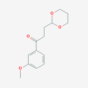 3-(1,3-Dioxan-2-YL)-3'-methoxypropiophenone