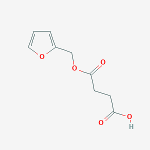 molecular formula C9H10O5 B5512502 4-(Furan-2-ylmethoxy)-4-oxobutanoic acid CAS No. 412946-38-4