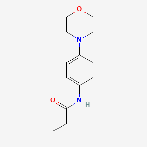 molecular formula C13H18N2O2 B5512743 N-(4-morpholin-4-ylphenyl)propanamide 