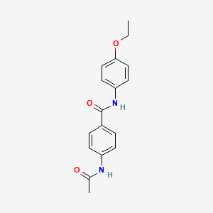 molecular formula C17H18N2O3 B5512782 4-acetamido-N-(4-ethoxyphenyl)benzamide 