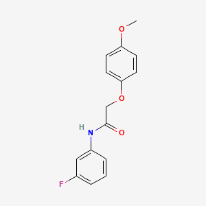 molecular formula C15H14FNO3 B5512811 N-(3-fluorophenyl)-2-(4-methoxyphenoxy)acetamide 
