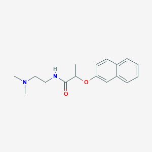 molecular formula C17H22N2O2 B5513149 N-[2-(dimethylamino)ethyl]-2-(2-naphthyloxy)propanamide 