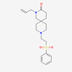 molecular formula C20H28N2O3S B5513273 2-allyl-9-[2-(phenylsulfonyl)ethyl]-2,9-diazaspiro[5.5]undecan-3-one 