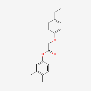 molecular formula C18H20O3 B5513348 (3,4-Dimethylphenyl) 2-(4-ethylphenoxy)acetate 