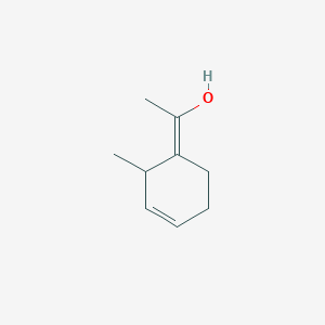 molecular formula C9H14O B055134 (1E)-1-(2-Methylcyclohex-3-en-1-ylidene)ethanol CAS No. 123883-59-0