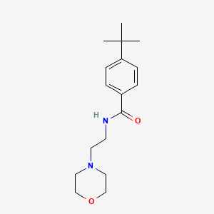 molecular formula C17H26N2O2 B5513487 4-tert-butyl-N-[2-(morpholin-4-yl)ethyl]benzamide CAS No. 64544-17-8