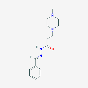 molecular formula C15H22N4O B5513908 N-[(E)-benzylideneamino]-3-(4-methylpiperazin-1-yl)propanamide 