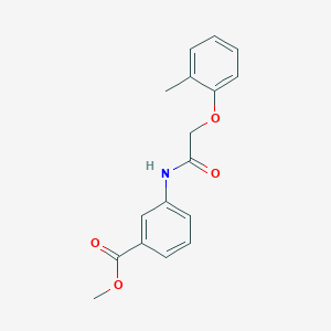 molecular formula C17H17NO4 B5514188 Methyl 3-[2-(2-methylphenoxy)acetamido]benzoate 