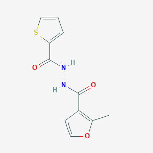 molecular formula C11H10N2O3S B5514335 2-methyl-N'-(thiophene-2-carbonyl)furan-3-carbohydrazide 