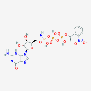 molecular formula C18H24N7O15P3 B055145 Caged GMP-pnp CAS No. 116271-22-8