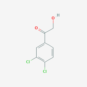 molecular formula C8H6Cl2O2 B055147 1-(3,4-Dichlorophenyl)-2-hydroxyethanone CAS No. 113337-38-5