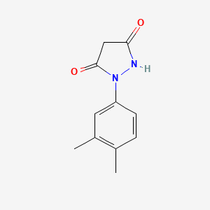 molecular formula C11H12N2O2 B5514833 1-(3,4-Dimethylphenyl)pyrazolidine-3,5-dione 