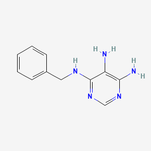 molecular formula C11H13N5 B5514993 4-N-benzylpyrimidine-4,5,6-triamine 
