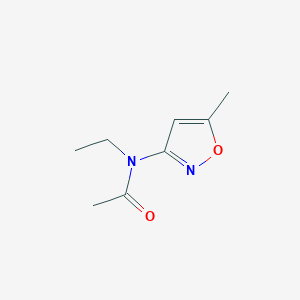 molecular formula C8H12N2O2 B055150 N-Ethyl-N-(5-methyl-1,2-oxazol-3-yl)acetamide CAS No. 113966-39-5