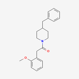 molecular formula C21H25NO2 B5515107 1-(4-Benzylpiperidin-1-yl)-2-(2-methoxyphenyl)ethanone 