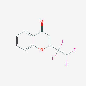 molecular formula C11H6F4O2 B5515266 2-(1,1,2,2-Tetrafluoroethyl)chromone CAS No. 242460-36-2