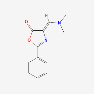 molecular formula C12H12N2O2 B5515299 (4Z)-4-[(dimethylamino)methylene]-2-phenyl-1,3-oxazol-5(4H)-one 