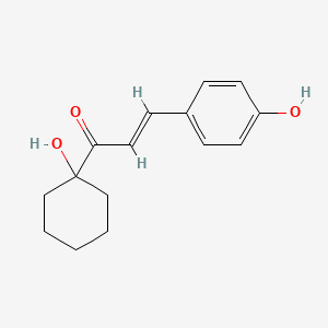 molecular formula C15H18O3 B5515450 (2E)-1-(1-hydroxycyclohexyl)-3-(4-hydroxyphenyl)prop-2-en-1-one 