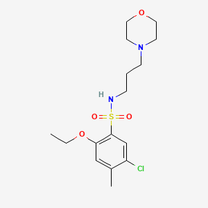 molecular formula C16H25ClN2O4S B5515561 [(5-Chloro-2-ethoxy-4-methylphenyl)sulfonyl](3-morpholin-4-ylpropyl)amine 
