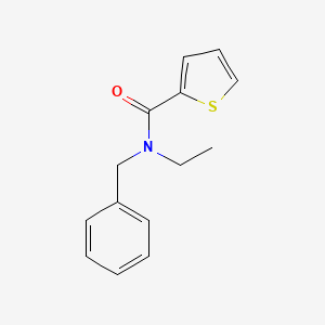 molecular formula C14H15NOS B5515564 N-benzyl-N-ethylthiophene-2-carboxamide 