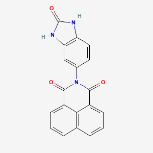 molecular formula C19H11N3O3 B5515595 2-(2-oxo-2,3-dihydro-1H-1,3-benzimidazol-5-yl)-1H-benzo[de]isoquinoline-1,3(2H)-dione 