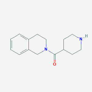 molecular formula C15H20N2O B055156 2-(Piperidin-4-ylcarbonyl)-1,2,3,4-tetrahydroisoquinoline CAS No. 120848-76-2