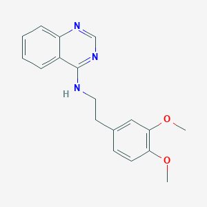 molecular formula C18H19N3O2 B5515683 N-[2-(3,4-dimethoxyphenyl)ethyl]quinazolin-4-amine 