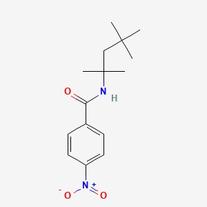 molecular formula C15H22N2O3 B5515874 4-Nitro-N-(tert-octyl)benzamide CAS No. 101354-47-6