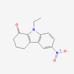 molecular formula C14H14N2O3 B5515940 9-ethyl-6-nitro-2,3,4,9-tetrahydro-1H-carbazol-1-one 
