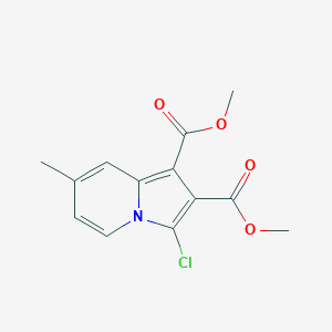 molecular formula C13H12ClNO4 B5515942 dimethyl 3-chloro-7-methyl-1,2-indolizinedicarboxylate 