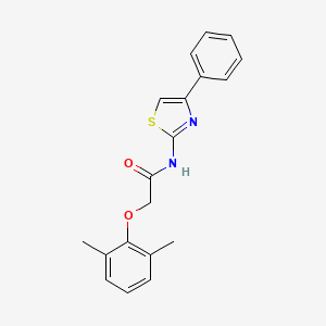 molecular formula C19H18N2O2S B5515958 2-(2,6-dimethylphenoxy)-N-(4-phenyl-1,3-thiazol-2-yl)acetamide 