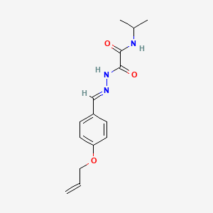 molecular formula C15H19N3O3 B5515970 N-propan-2-yl-N'-[(E)-(4-prop-2-enoxyphenyl)methylideneamino]oxamide 