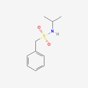 molecular formula C10H15NO2S B5515985 1-phenyl-N-(propan-2-yl)methanesulfonamide 