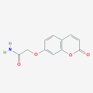 molecular formula C11H9NO4 B5516015 2-[(2-oxo-2H-chromen-7-yl)oxy]acetamide 
