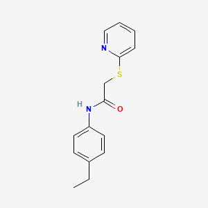 molecular formula C15H16N2OS B5516052 N-(4-ethylphenyl)-2-pyridin-2-ylsulfanylacetamide CAS No. 5792-16-5