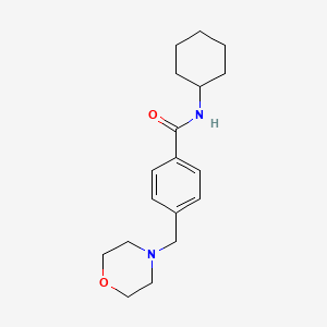 molecular formula C18H26N2O2 B5516088 N-cyclohexyl-4-(4-morpholinylmethyl)benzamide 