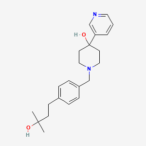 molecular formula C22H30N2O2 B5516157 1-[4-(3-hydroxy-3-methylbutyl)benzyl]-4-(3-pyridinyl)-4-piperidinol 