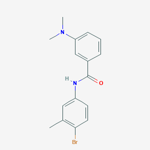 molecular formula C16H17BrN2O B5516181 N-(4-bromo-3-methylphenyl)-3-(dimethylamino)benzamide 