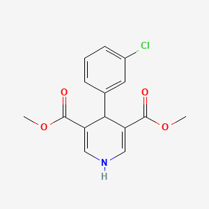 molecular formula C15H14ClNO4 B5516185 Dimethyl 4-(3-chlorophenyl)-1,4-dihydropyridine-3,5-dicarboxylate 