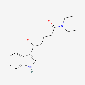 molecular formula C17H22N2O2 B5516315 N,N-diethyl-5-(1H-indol-3-yl)-5-oxopentanamide 
