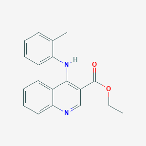 molecular formula C19H18N2O2 B5516504 ethyl 4-[(2-methylphenyl)amino]-3-quinolinecarboxylate 