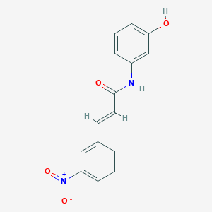 molecular formula C15H12N2O4 B5516586 N-(3-hydroxyphenyl)-3-(3-nitrophenyl)acrylamide 