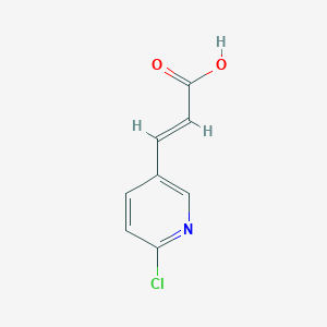 molecular formula C8H6ClNO2 B055167 (E)-3-(6-氯吡啶-3-基)丙烯酸 CAS No. 118420-00-1